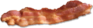 Transparent Images Pluspng Strip Png Black And White - Single Strip Of Bacon, Png Download PNG image with transparent background