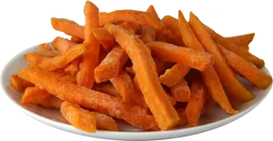 Crispy Sweet Potato Fries PNG Image