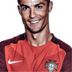 Cristiano Ronaldo Portugal Jersey Smile PNG Image