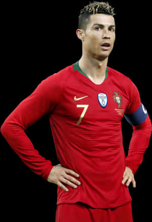 Cristiano Ronaldo Portugal Kit PNG image with transparent background