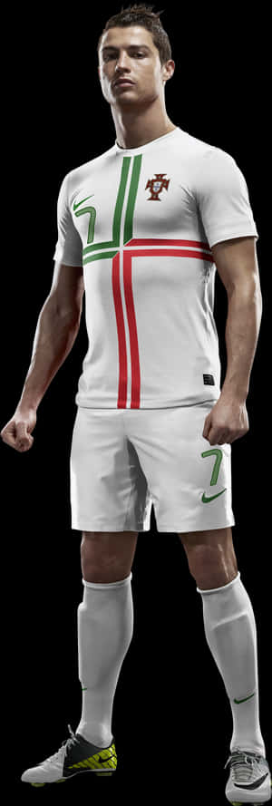 Cristiano Ronaldo Portugal Kit PNG image with transparent background