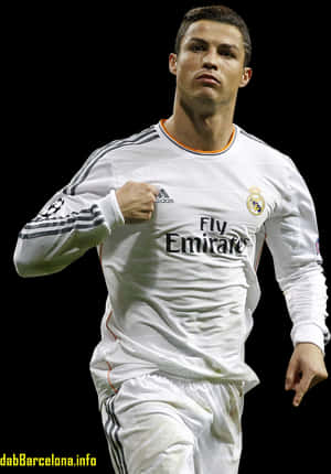 Cristiano Ronaldo Real Madrid Kit PNG image with transparent background