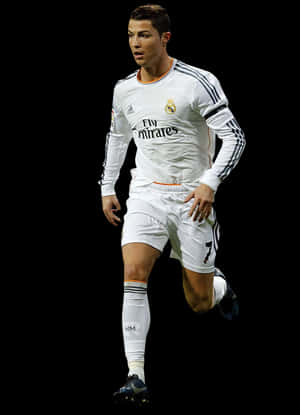 Cristiano Ronaldo Real Madrid Kit PNG image with transparent background