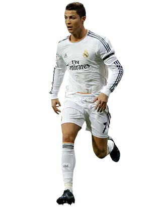 Cristiano Ronaldo Real Madrid Kit PNG Image