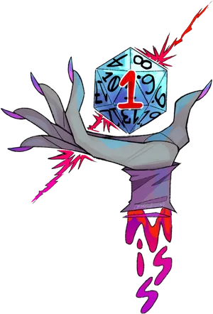 Critical Roll D20 Dice PNG Image