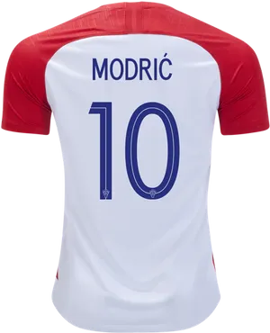 Croatian Football Jersey Number10 Modric PNG Image