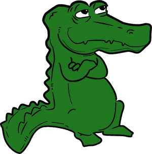 Crocodile Svg Clip Arts - Sad Alligator Clipart, HD Png Download PNG image with transparent background