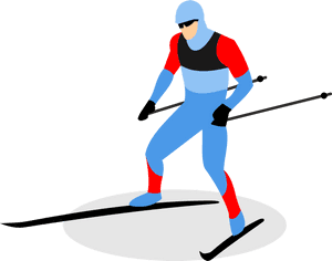 Biathlon Skiing Ski Pole Man Transprent - Transparent Background Skiing Clipart, HD Png Download PNG image with transparent background