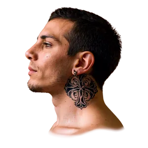 Cross Neck Tattoo Profiles Png Koc29 PNG Image