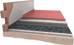 Damtec Estra Aufbau - Acoustic Insulation Concrete Floor, HD Png Download PNG image with transparent background
