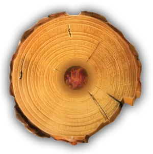 Cross Sectionof Tree Trunk PNG Image