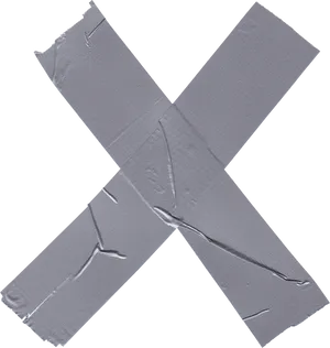 Crossed Duct Tape Pieces PNG Image