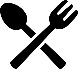 Crossed Forkand Spoon Icon PNG Image