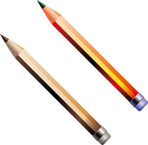 Crossed Pencils Black Background PNG Image