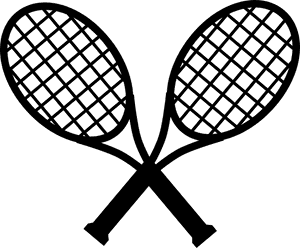 Crossed Tennis Rackets Clipart, HD Png Download PNG image with transparent background