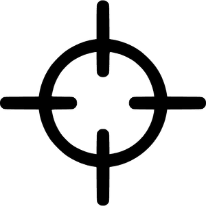 Crosshair Target Icon PNG image with transparent background