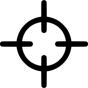 Crosshair Target Icon PNG Image