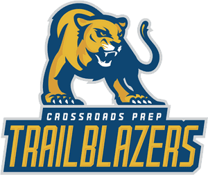 Crossroads Prep Trailblazers Mascot Logo PNG