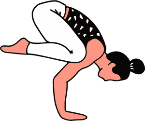Yoga Pose Illustrations - Clipart Yoga Pose Cartoon, HD Png Download PNG image with transparent background
