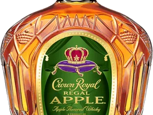 Crown Royal Regal Apple Whiskey Bottle PNG Image