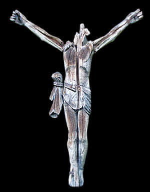 Crucifixion Sculpture Art PNG image with transparent background