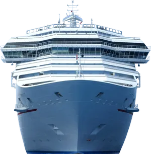 Cruise Ship Bow View PNG Image