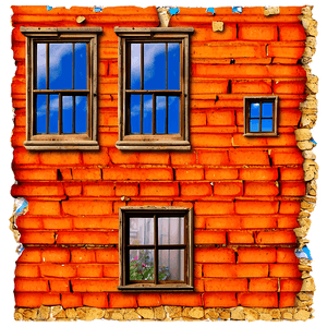 Crumbled Building Facade PNG 45 PNG