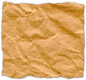 Crumpled_ Brown_ Paper_ Texture PNG Image