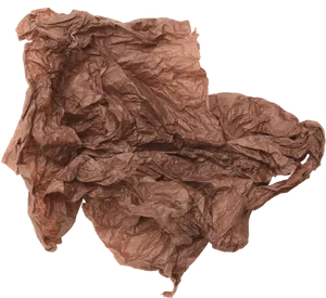 Crumpled Brown Paper Texture PNG Image