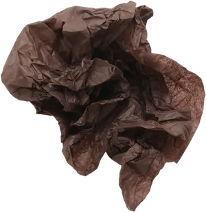 Crumpled Brown Paper Texture PNG Image