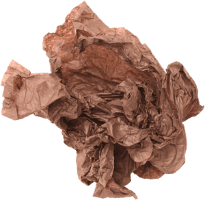 Crumpled Paper - Chocolate - Sculpture, HD Png Download PNG image with transparent background