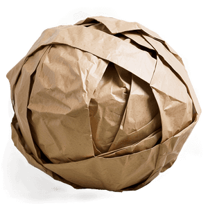 Crumpled Paper Ball PNG eug PNG image with transparent background