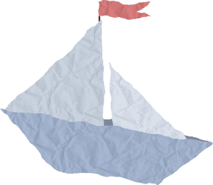 Crumpled Paper Boat Clip Art At Clker Com Vector Clip - Paper Sailboat Png, Transparent Png PNG image with transparent background