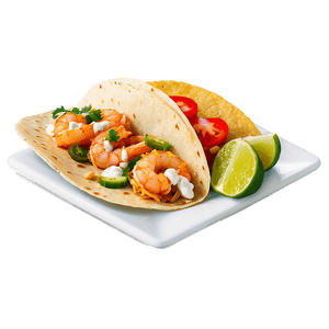 Crunchy Shrimp Tacos PNG 05232024 PNG image with transparent background