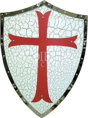 Crusader_ Shield_with_ Red_ Cross PNG Image