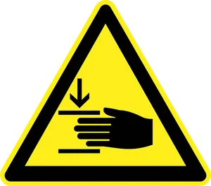 Crush_ Hazard_ Warning_ Sign PNG Image