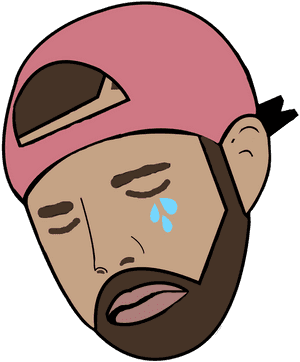 Crying Cartoon Character Illustration PNG with transparent background