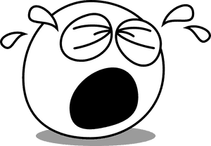 Buddy Crying Svg Clip Arts - Cry Clipart Black And White, HD Png Download PNG image with transparent background