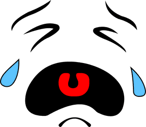 Line Art,head,eye - Crying Face Clipart, HD Png Download PNG image with transparent background