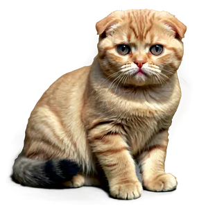 Crying Scottish Fold Cat Png Xrk48 PNG Image