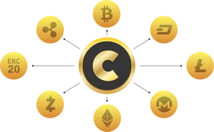 Cryptocurrency Conversion Concept PNG Image