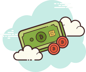 Cryptocurrency Payment Concept PNG image with transparent background