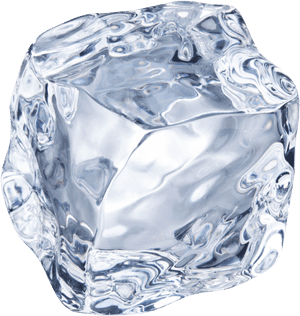 Crystal Clear Ice Cube PNG image with transparent background