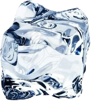 Crystal Clear Ice Cube PNG Image