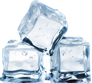 Crystal Clear Ice Cubes PNG Image