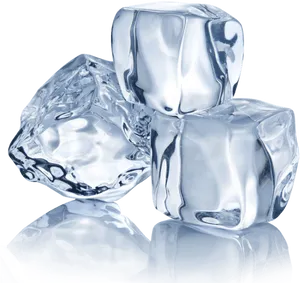 Crystal Clear Ice Cubes PNG Image