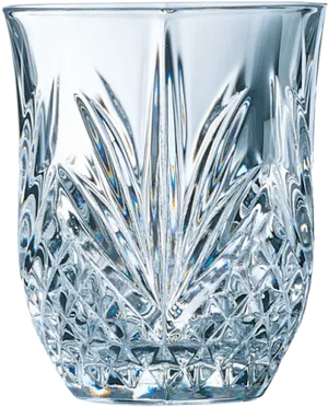 Crystal Cut Glass Vase PNG Image