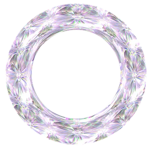 Crystal Diamond Ring Design PNG Image