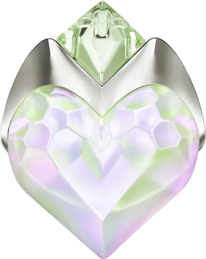 Crystal Heart Perfume Bottle PNG Image