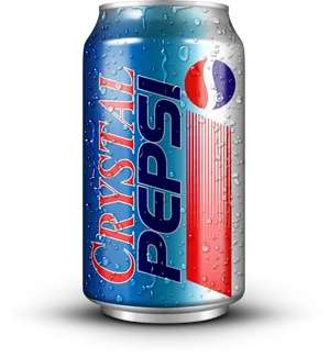 Crystal Pepsi Can Dewy Look PNG Image